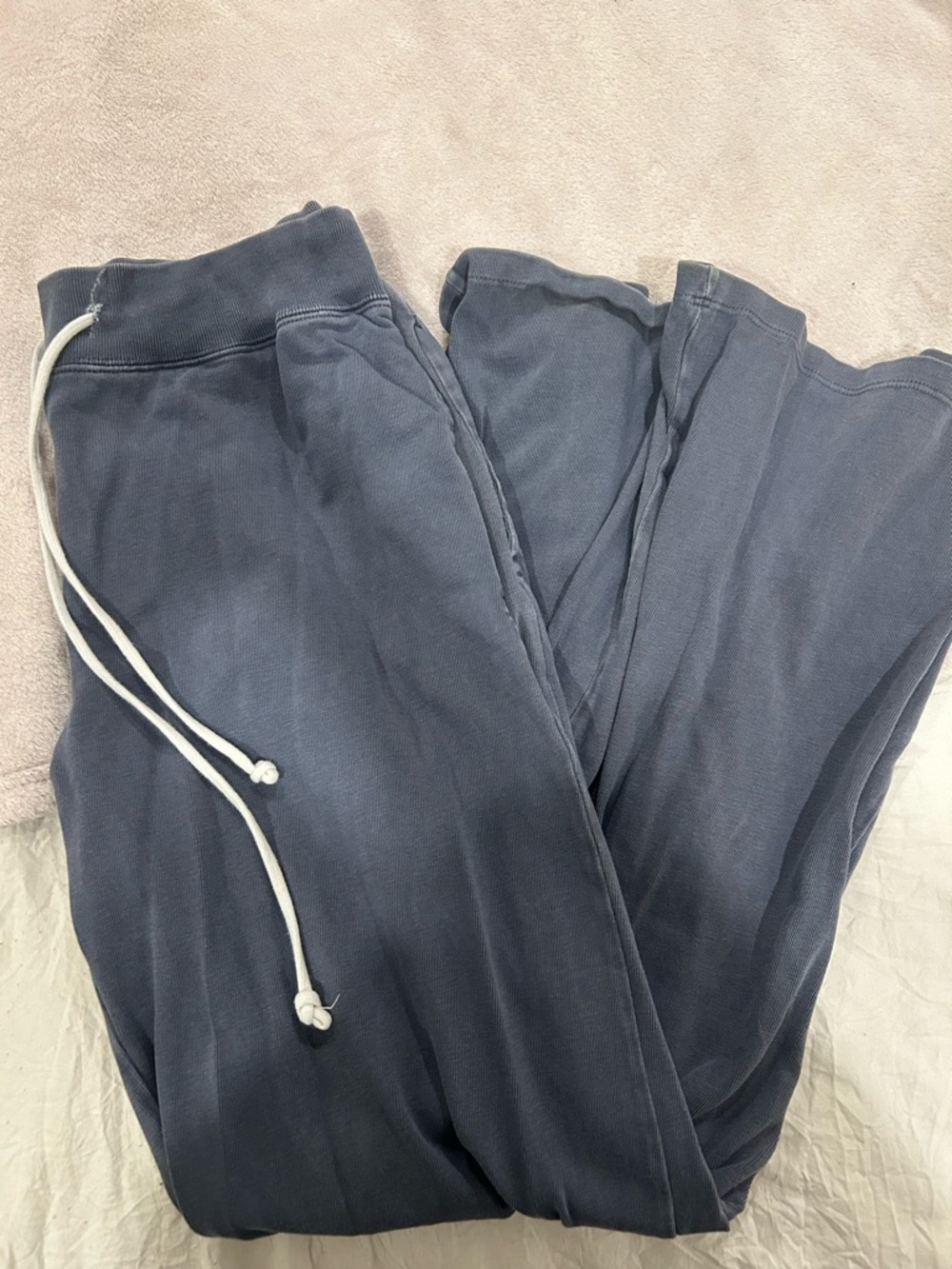 Brandy Melville navy blue drawstring sweatpants